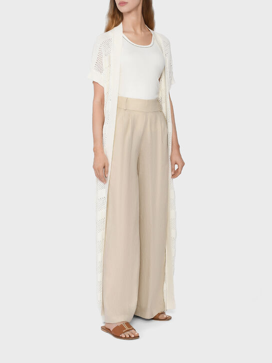 Брюки льняные с защипами Flashin | Фото 2