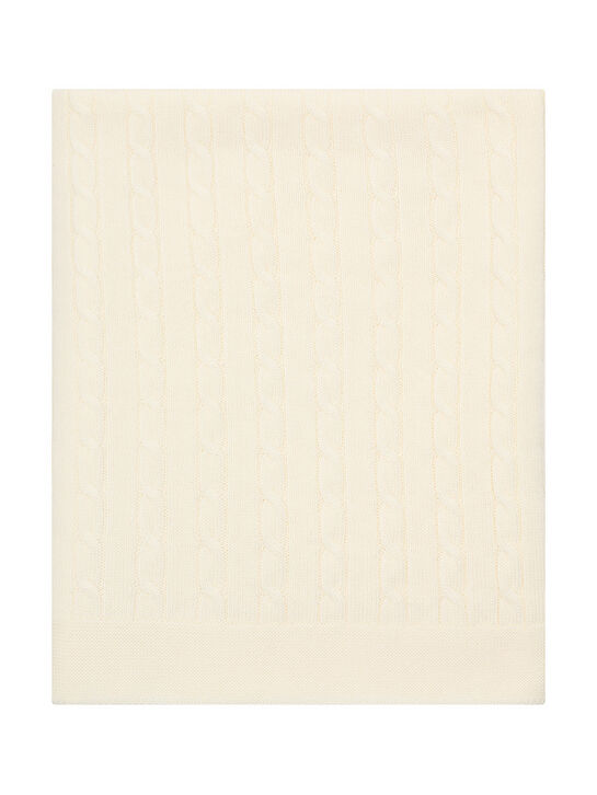 Плед вязаный из шерсти Maglificio di Verona | Фото 1