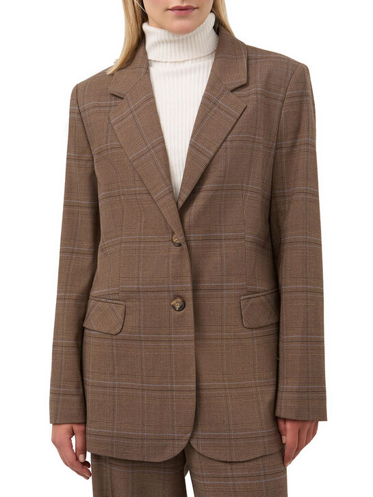 Жакет однобортный в клетку CHIARA Pietro Brunelli | Фото 3