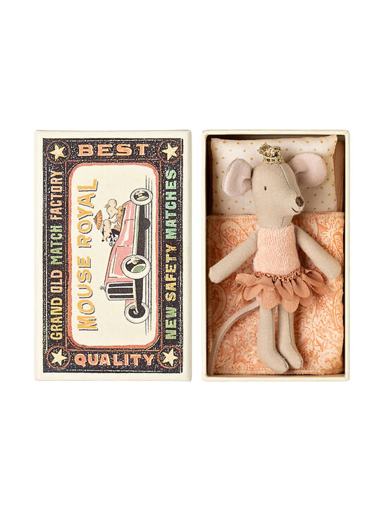Игрушка Мышка-принцесса младшая сестра, в спичечном коробке Maileg | Фото 1