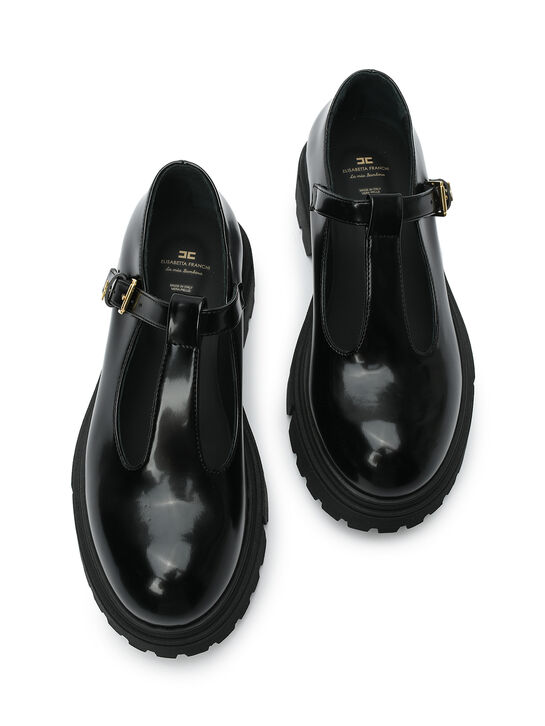 Туфли лаковые черные Elisabetta Franchi | Фото 5