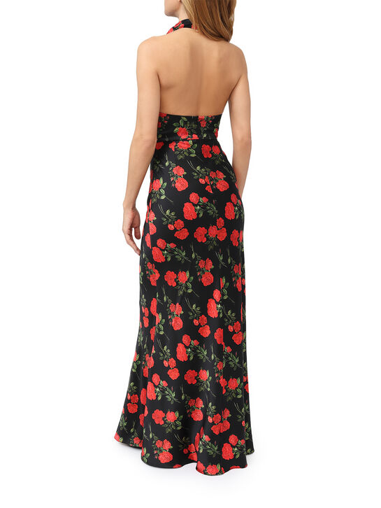 Платье макси из атласа Roses & Lace | Фото 6