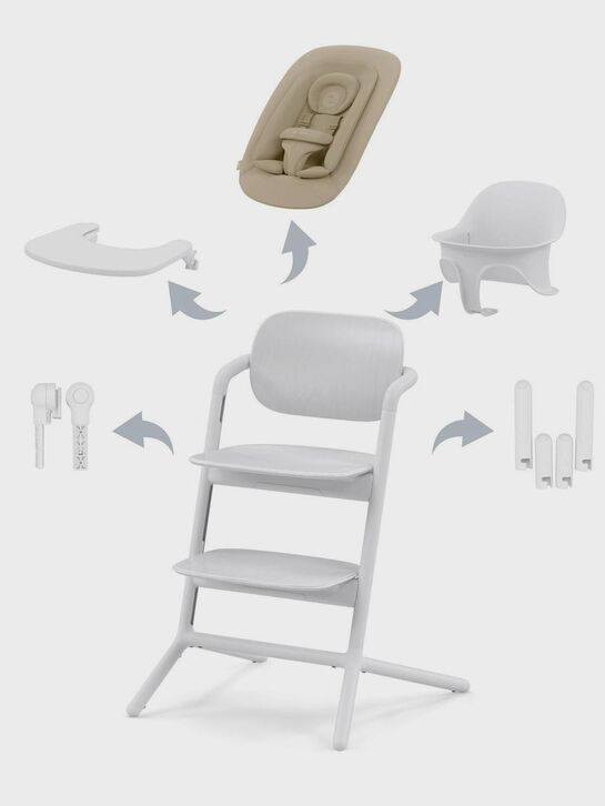Стульчик LEMO 4-in-1 Set All White CYBEX | Фото 1
