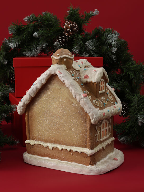 Фигрка декоративная &quot;Домик&quot; с подсветкой (АААх3) 28 см TIANQIN ARTS AND CRAFTS | Фото 4