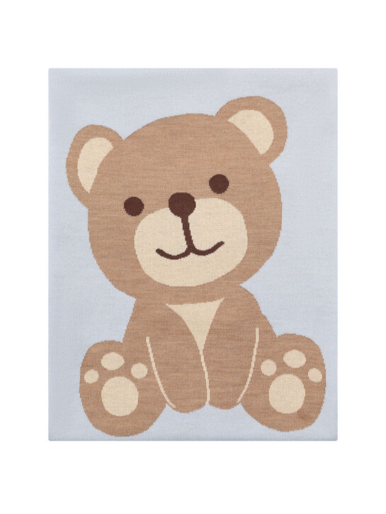 Плед вязаный, декор медвежонок Maglificio di Verona | Фото 1