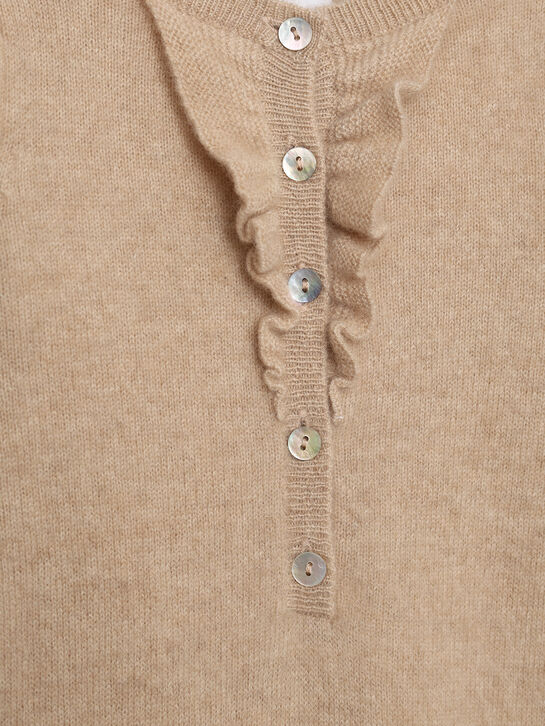 Комбинезон кашемировый, бежевый Oscar et Valentine | Фото 3