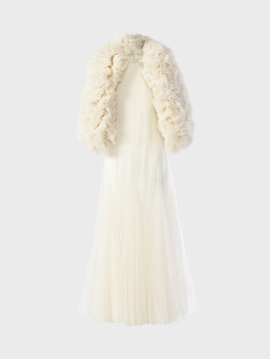 Платье с рукавами из объемных цветов Maison Ava | Фото 1