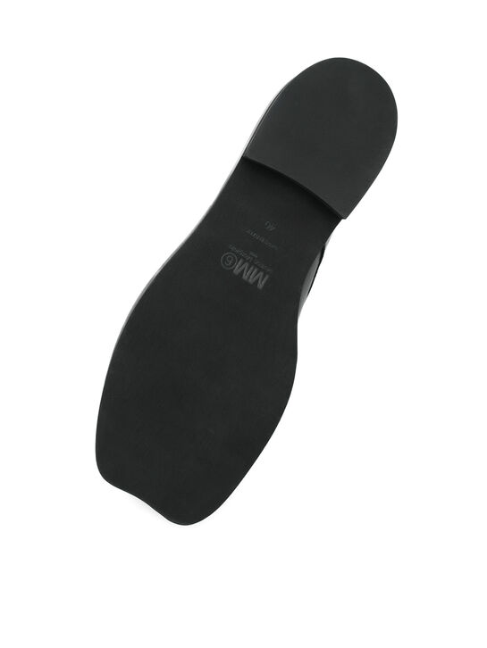 Ботинки с логотипом, черные MM6 | Фото 6