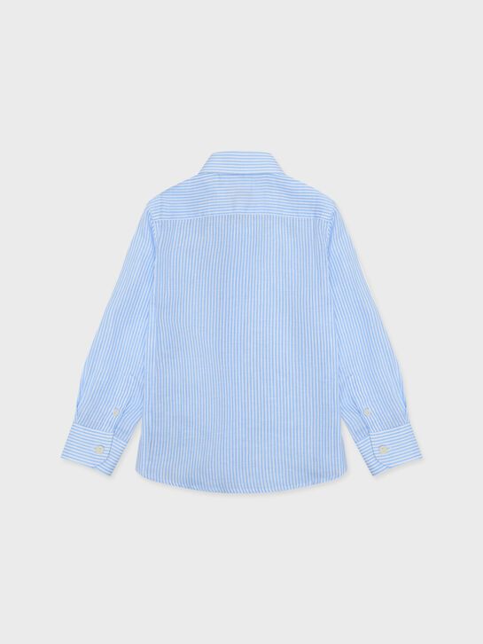 Рубашка в полоску, голубая Saint Barth | Фото 2