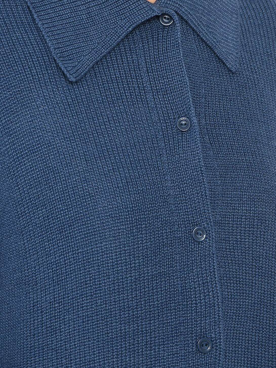 Кардиган с отложным воротником, синий Dan Maralex | Фото 4
