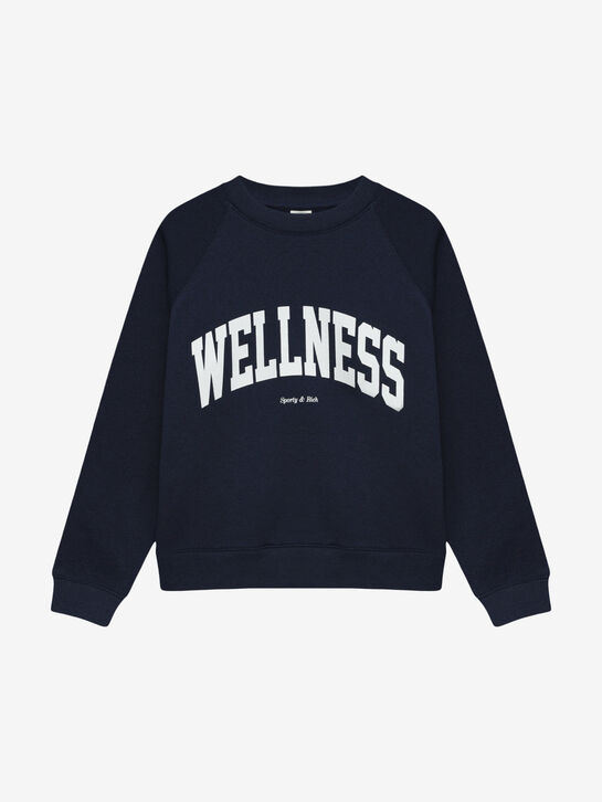 Свитшот с надписью &quot;Wellness&quot; Sporty&Rich | Фото 1