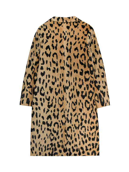 Пальто с леопардовым принтом MSGM | Фото 3