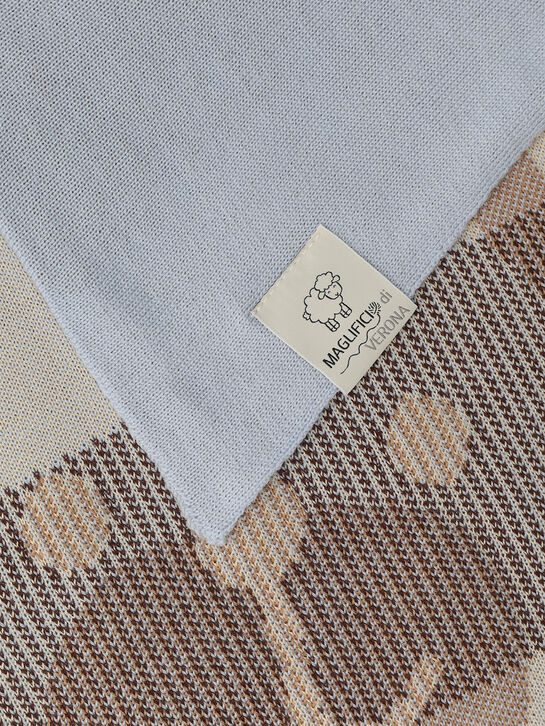 Плед вязаный, декор медвежонок Maglificio di Verona | Фото 5