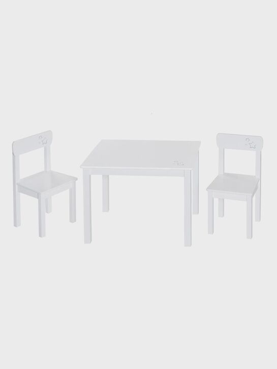 Комплект мебели Little Stars, стол+2 стульчика, белый Roba | Фото 1