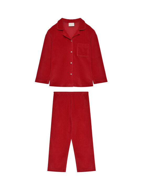 Пижама из велюра, красная Story Loris | Фото 1