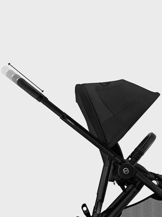 Коляска Gazelle S BLK Moon Black с корзиной и дождевиком CYBEX | Фото 8