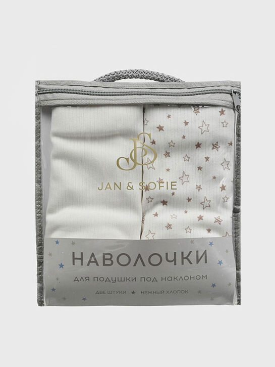 Комплект наволочек для подушки под наклоном, принт звезды Jan&Sofie | Фото 9