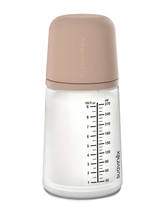 Антиколиковая силиконовая бутылочка Zero.Zero 270 мл, средний поток, от 3х мес Suavinex | Фото 1