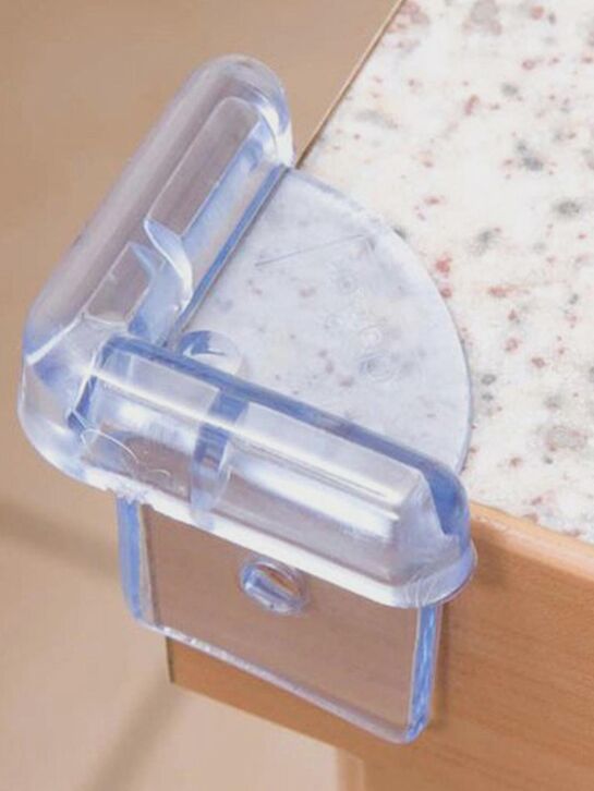 Защита на углы, комплект из 2-х штук (4 шт в упаковке), прозрачный Clippasafe | Фото 2