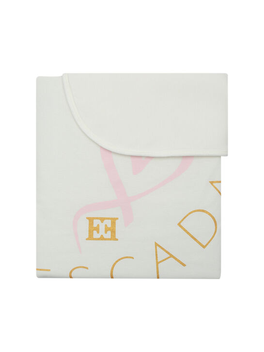 Одеяло трикотажное, белое Escada | Фото 4