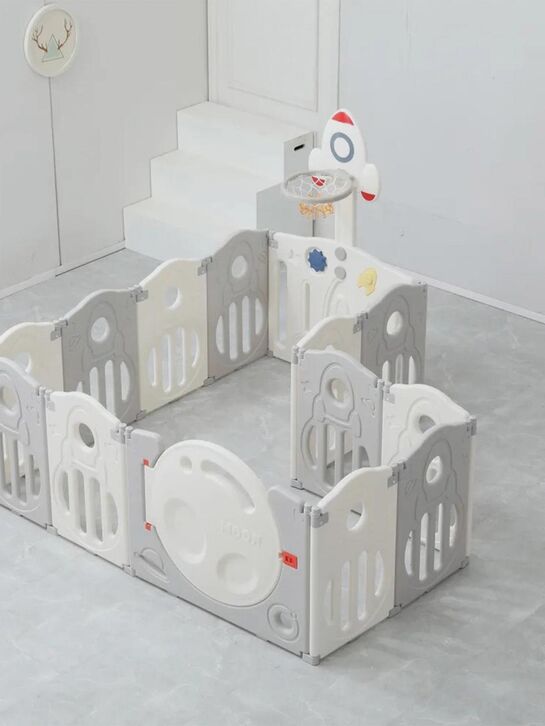 Манеж Kids SUPREME Space grey, 200x240 UNIX Kids | Фото 2