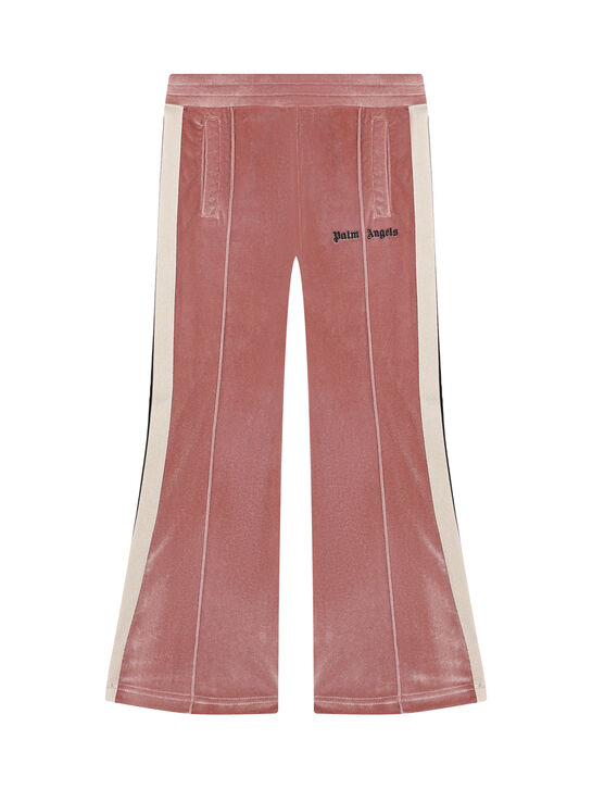 Спортивные брюки велюровые, розовые Palm Angels | Фото 1