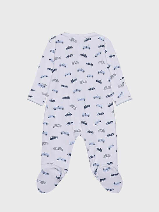 Трикотажный комбинезон с принтом &quot;машинки&quot; Lyda Baby | Фото 2