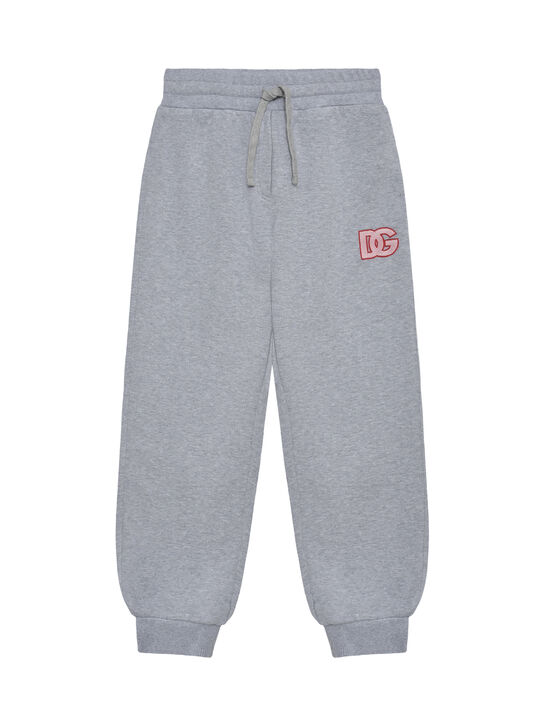 Спортивные брюки с лого, серые Dolce&Gabbana | Фото 1