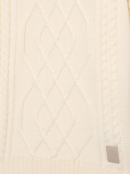 Джемпер вязка ромбы и косы Eleventy | Фото 5