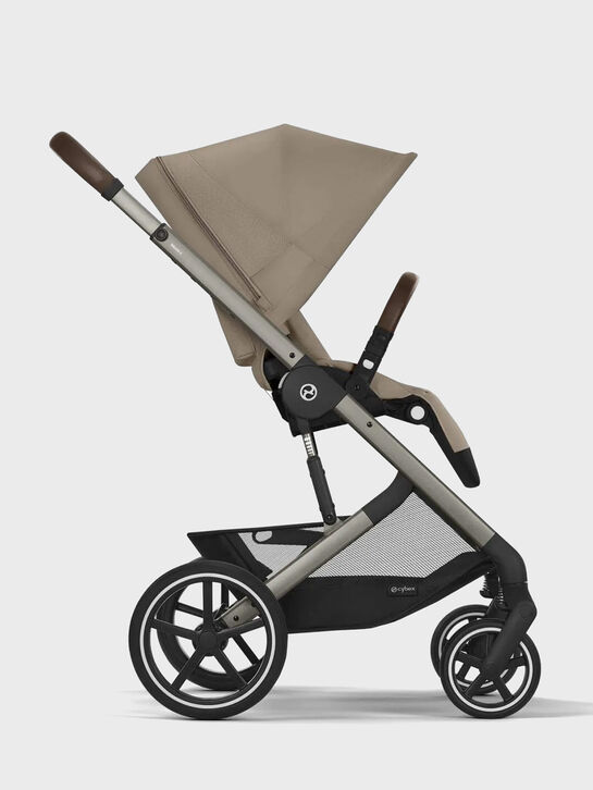 Коляска 3 в 1 Balios S Lux со спальным блоком Cot S и автокреслом Aton B2 i-Size, бежевая CYBEX | Фото 4