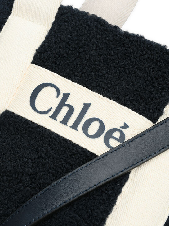 Сумка с лого, синяя Chloe | Фото 5