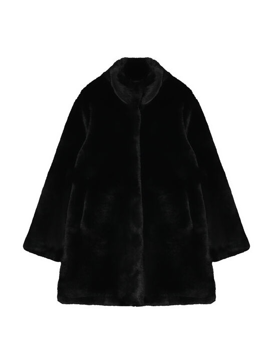 Шуба черного цвета Apparis | Фото 1