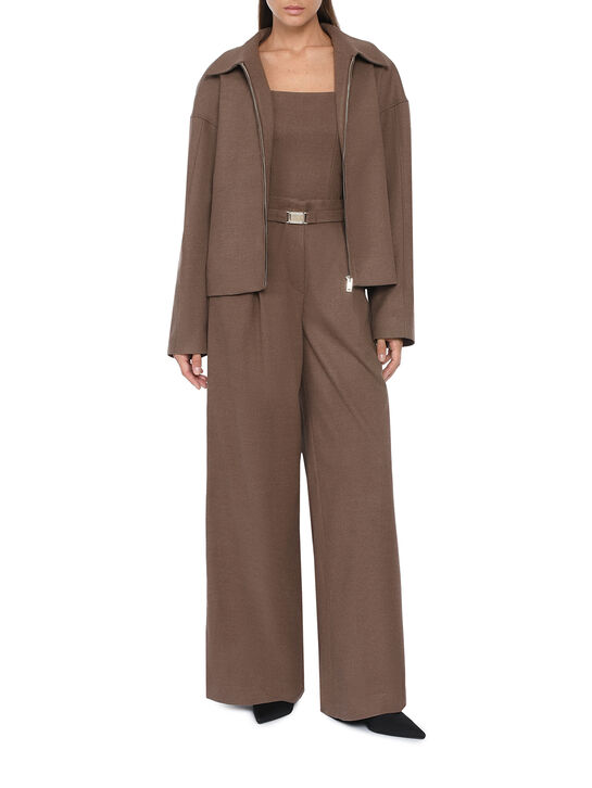 Брюки свободного кроя, коричневые Dan Maralex | Фото 2