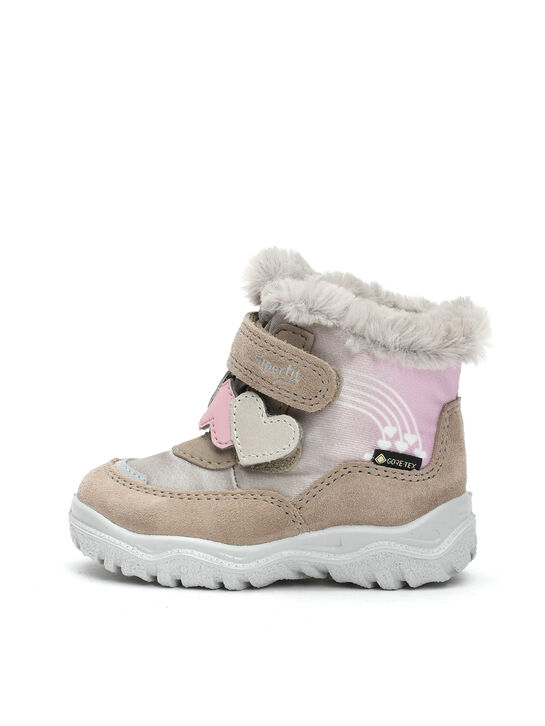 Сапоги мембранные с застежками велкро, бежевые SUPERFIT | Фото 1