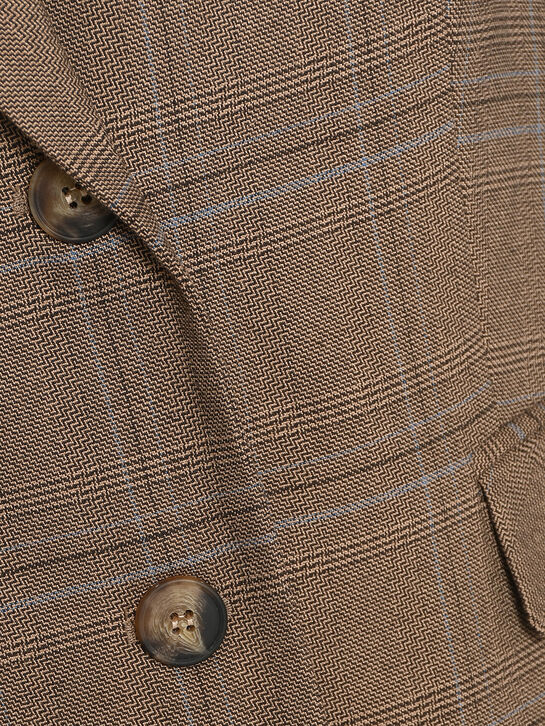 Жакет однобортный в клетку CHIARA Pietro Brunelli | Фото 7