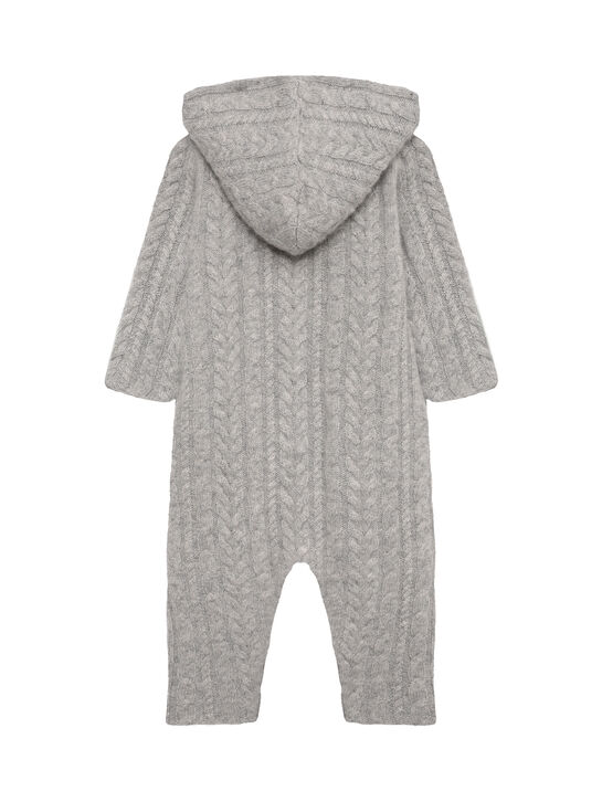 Комбинезон из кашемира, серый Oscar et Valentine | Фото 2