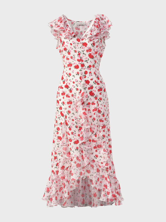 Платье Anette с рюшей и цветочным принтом Roses & Lace | Фото 1