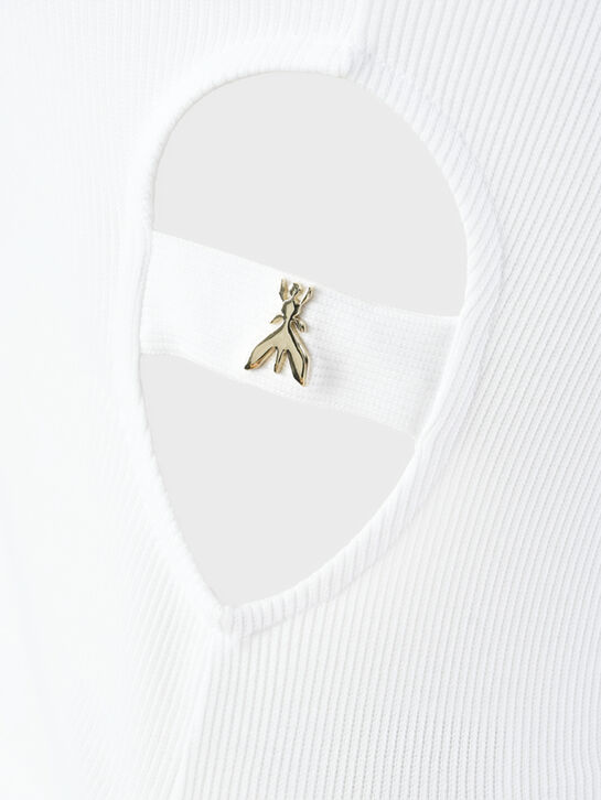 Топ с разрезами по бокам, белый Patrizia Pepe | Фото 4