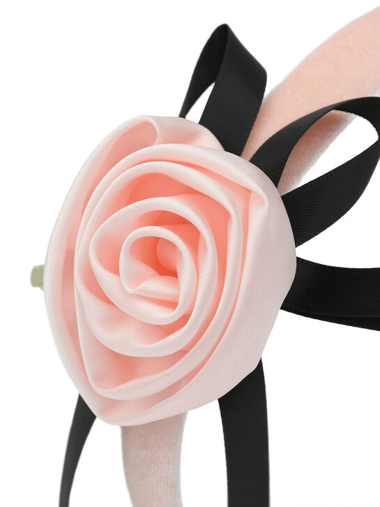 Ободок с аппликацией &quot;роза&quot; Monnalisa | Фото 2