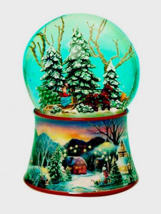 Снежный шар &quot;Зимний лес&quot; Musicboxworld | Фото 1