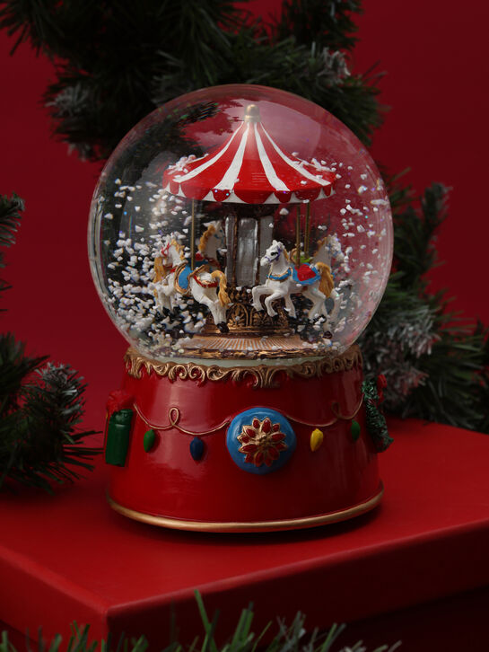 Шар &quot;Карусель с лошадьми&quot;, рождественская мелодия, 2,5х12,5х16,5см Musicboxworld | Фото 2