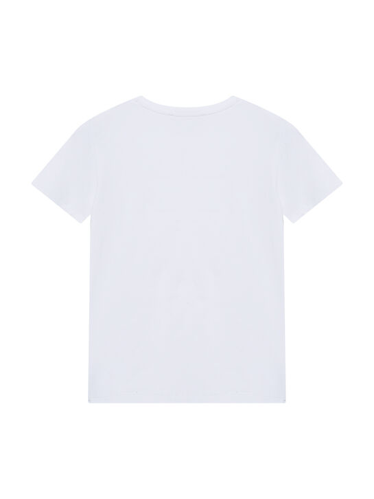 Футболка с лого в тон, белая Patrizia Pepe | Фото 2