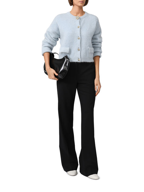 Кардиган укороченный, голубой N21 | Фото 4