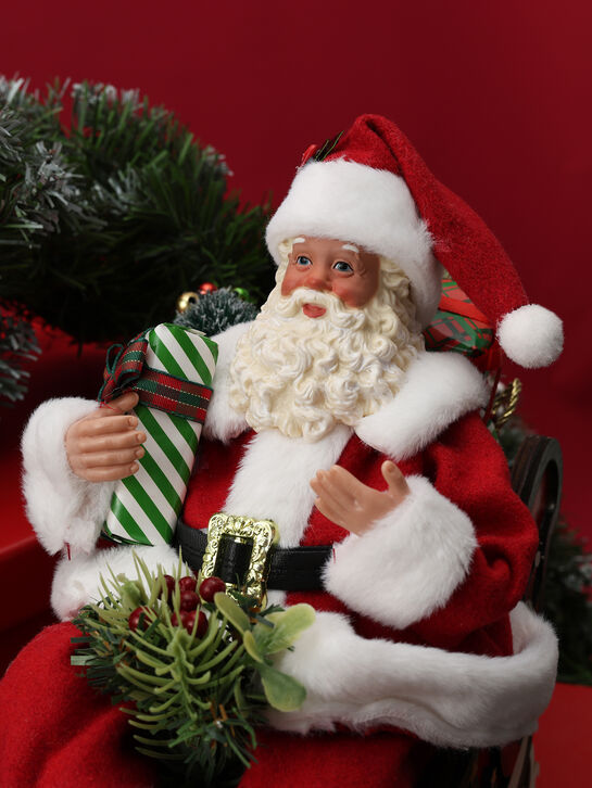 Новогодний сувенир Санта в санях 28Xx16×26 см Timstor | Фото 4