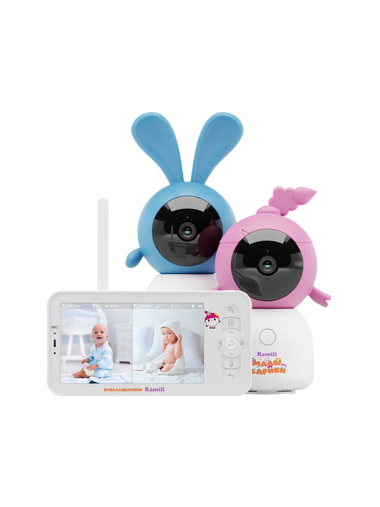 Видеоняня Ramili Baby RV100X2NUSHAKROSНюша и Крошик, Малышарики, с креплениями  | Фото 1