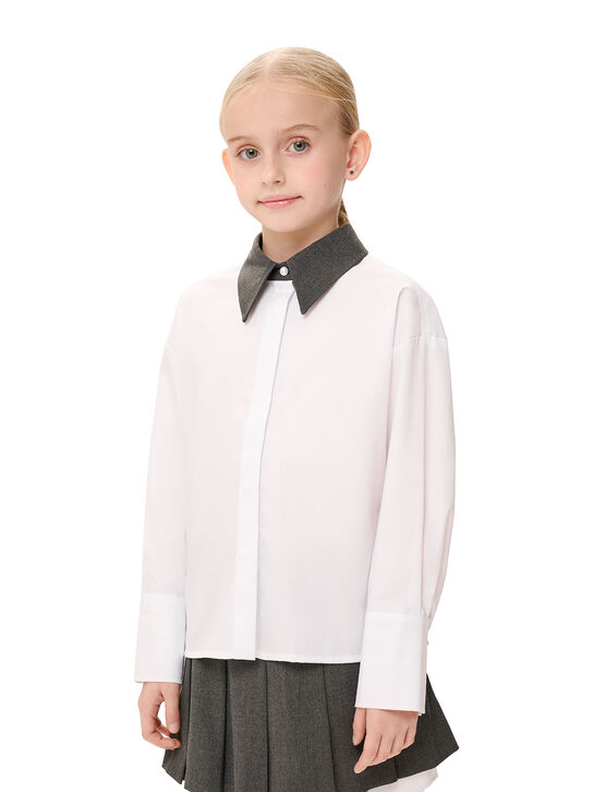 Рубашка с контрастным воротником PRAIRIE Saint Petersburg | Фото 3