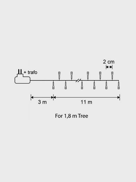 Гирлянда Snake Light, мультиколор, 700 ламп, 8 функций, для елки 215 см, длина 1400 см Luca Lighting | Фото 8