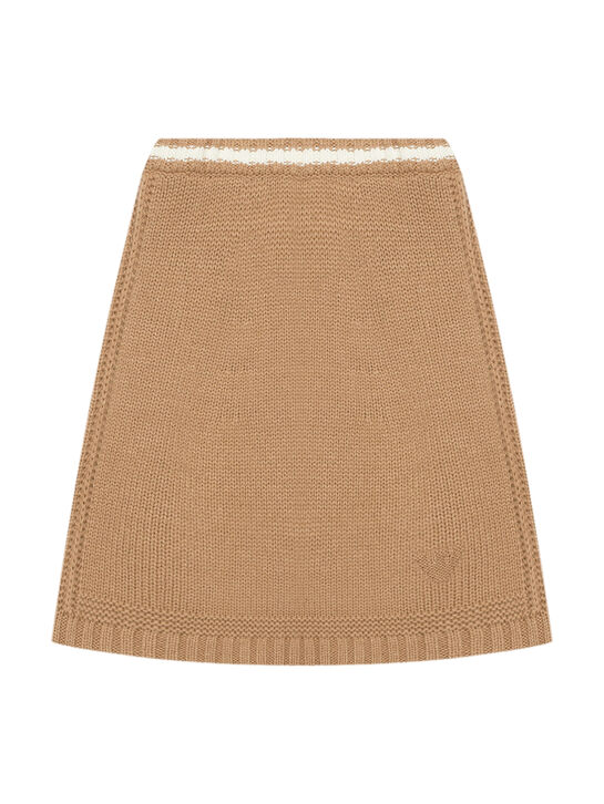 Юбка с контрастной полоской на поясе Emporio Armani | Фото 1