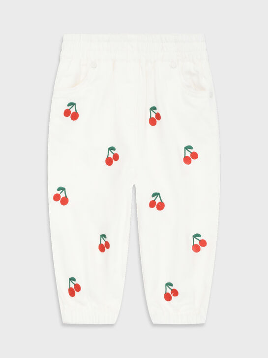 Джинсы с принтом &quot;вишни&quot; Stella McCartney | Фото 1