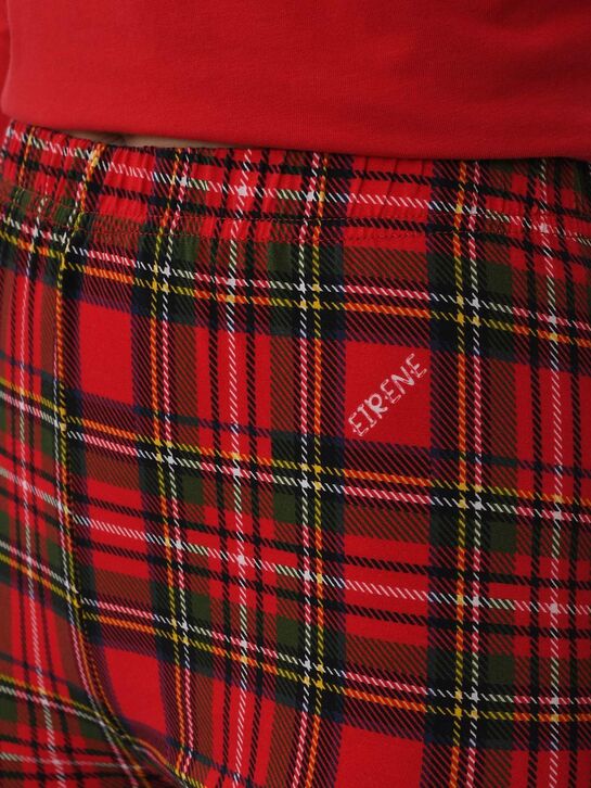 Пижама с брюками в клетку, красная Eirene | Фото 12